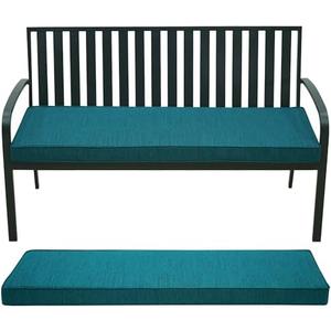 AONETOZ Outdoor Bench Cushion,Olefin Fabric Bench pad for Outdoor Furniture with Removable Cover,Rain-Proof and Fade Resistant for Garden Settee Porch Pads with Ties,42 x 18/48 x 18/59 x 18inch