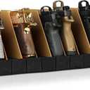 Savior Equipment Gun Pistol Revolver Firearm Handgun Rack Stand, Fit 4-12 of Most Long-Barreled Pistols, Cushioned Foam to Protect, Gun Safe Cabinet Storage Organizer Accessories