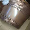 Ice Bucket Beverage Tub with Handle Portable Galvanized Iron Tub Drink Storage for Drinks Hotel Parties Wine Cooling Beer, Bronze