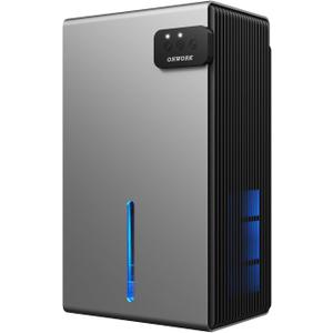 Dehumidifier, 95 OZ Dehumidifiers for Home (800 sq.ft), Quiet Small Dehumidifiers for Bedroom Bathroom Basements Closet RV, Auto Shut Off, Two Working Models and 7 Colors LEDGery (Grey)