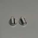 W11517331 for Whirlpool Electric Range Knobs (2pcs) Replace W10850027 W11117415 W11458840 Oven Knob, Compatible with Whirlpool WEC310S0LS1, WEE515S0LZ1, WEC310S0LS2, WEE515S0LS1 Electric Range Knob