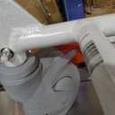 Shower Chair, Commode, Transport Chair, FSA Eligible, Rolling Bathroom Wheelchair for Handicap, Elderly, Injured or Disabled, 250 Lb. Weight Capacity, Aluminum Frame, White