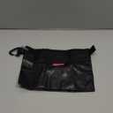 pack all Water-Resistant Material Zipper Pouch, Mesh Zipper Bags for Storage, Travel, Office (Black, Small)