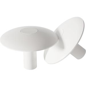 Pool Anchor Socket Cover Shields for Ladder and Handrails Pool Ladder Hole Covers and Railing Bases Accessories -White Set of 2