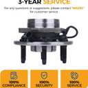 PAROD 515036 4WD/AWD Front Wheel Hub Bearing Assembly Compatible with Cadillac Escalade, Chevy Silverado, Avalanche 1500, Express, Tahoe, Suburban, GMC Savana, Yukon, Sierra 6Lugs W/ABS