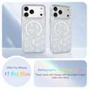 BITOBE Case for iPhone 17 Pro Max [Compatible with Magsafe] Glitter Bling Maple Leaf Design for Women Girls Soft TPU Bumper Cute Magnetic Sparkly Protective Cover