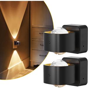L LOHAS LED Night Light Projector, Night Lights Plug into Wall, Dusk to Dawn Sensor, 180Rotating Nightlight for Kids, 0-150LM Dimmable Soft White Ambient Lighting for Bathroom, Decor, Gifts, 2 Pack