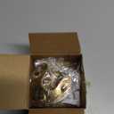 2Pcs Heavy Duty Stainless Steel Closet Rod Bracket Holder (Gold, 1.0")