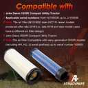 LVA21036 Maintenance Filter Kit Compatible with John Deere 1025R (-2017) & 2025R (2013-2018) Compact Utility Tractors Oil Fuel Air Filter Replaces M806418, MIU804763, M131802, LVA16054, AM116304