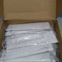 goldenwarm Brushed Nickel Cabinet Pulls Silver Drawer Handles Square Hardware for Kitchen Dresser, 6-1/4 Inch Hole Center, Pack of 30 