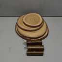 Cupcake Stand Wood Dessert Stands 4 Tier Wooden Cupcake Stand - Large Capacity, Bark-Covered, Varnished, Multi-Functional for Weddings, Baby Showers, and Parties