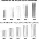 Watch Band Strap Link Pins Remover Repair Tool,24 in 1 Kit with 6 Extra Tips Replacement,20PCS Cotter Pin,Spring Bar Tool Set,1PCS Head Hammer