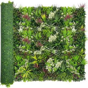 ODTORY Artificial Ivy Hedge Roll, 60"×120"(50 sqft) Greenery Backdrop
UV-Anti, Faux Grass Wall Panels, Fake Plant Privacy Fence Screen, Indoor/Outdoor, Garden Balcony Patio Decoration