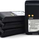 (4-Pack) 7.2V 1500mAh Ni-MH Battery Replacement for Motorola Mag One BPR40 A8 Radios PMNN4071 PMNN4071A PMNN4071AR Walkie Talkie with Belt Clip