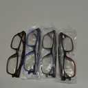 1.75 Reading Glasses for Men Blue Light Blocking 4 Pack, Wide Computer Readers for Men with Spring Hinge Reduce Eyestrain/UV/Dryness, Square Large Trendy Eyeglasses 1.75+ (4 Mixed Colors)