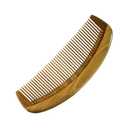 Green Sandalwood Teasing Hair Comb - Anti Static Fine Tooth Wooden Styling Brush for Smoothing, Detangling & Volumizing Thin/Fine Hair (No Handle)