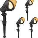 DEWENWILS LED Low Voltage Landscape Lights, 14W 540LM 3000K 12V Aluminum Outdoor Spotlight, IP65 Waterproof Landscape Lighting for Yard, Garden, House, Tree, Lawn, 4 Pack