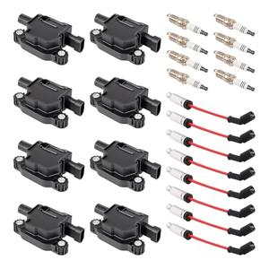8 Pack UF413 Ignition Coil 41962 Spark Plug and 48322R Wires Set for 5.3 6.0 6.2 Compatible with Buick Cadillac GMC Hummer Escalade Express Savana 2500 5.3L 6.2L 6.0L 4.8L for 12570616