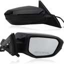 Passenger Side Mirror Compatible With 2016 2017 2018 2019 2020 2021 Honda Civic,Mirror with Power Glass,Non-Heated,Manual Folding Right Passenger Side