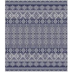 Gertmenian Indoor Outdoor Bohemian Area Rug - 8x10 Large, Fade Resistant, Ideal for High Traffic in Living Room, Bedroom, Patio - Moroccan, Blue, 27103