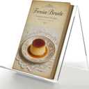 Acrylic Book Stand Clear Display Easel for 8.511 Cookbooks, Tablets & Magazines, 5mm Thick Transparent Holder for Photo, Plate & Vinyl, 8.27W x 9.25H x 10.24D