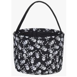 Halloween Trick or Treat Bucket - Candy Basket Tote Bag for Kids（Magic Hat - Pumpkin Grimace - Human Skeletont）