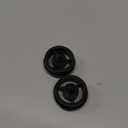 End Cap Finials for 1 Inch Curtain Rods 2 Pcs, Black