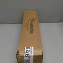 KAMANINA Silver Crystal Curtain Rod 72 to 144 Inches (6-12 Feet), 1 Inch Heavy Duty Curtain Rods for Windows, Telescoping Long Drapery Rods with Acrylic Diamond Netted Texture Finials