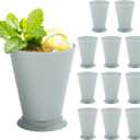 4E's Novelty Mint Julep Plastic Cups 12 Pack 10 Oz Bulk - for Kentucky Themed Derby Party Supplies Decorations Kids Table Centerpiece Horse Racing Birthday Tableware