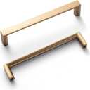 Goo-Ki (6Pack 5 Inch(128mm) Modern Cabinet Pulls, Champagne Bronze Cabinet Handles for Dresser,Wardrobe&Cupboard,Zinc Alloy Kitchen Cabinet Handles (5'' Hole Centers)