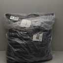  Shredded Memory Pillow with Satin Crushed Cover, Black Cover, Size 2 x 2 ft