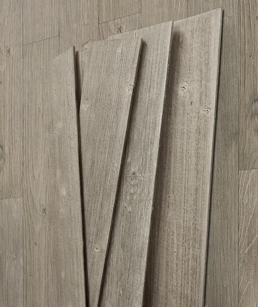 Luxury 10PCS Real Reclaimed Barn Wood Peel and Stick Wall Planks,Self Adhesive Rustic Wooden Paneling for Wall Backsplash,Stick on Weathered Shiplap Boards for Living Room Bed Room Accent Wall, 5.43”x 5.04”x 0.22”