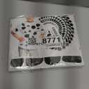 12 Sheets Black Adhesive Felt Circles for Kids Dalmatian Costume, Dalmatian Spot Stickers DIY Decoration(216 Pcs)