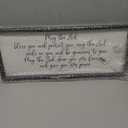 TQianJiang Christian Wall Art Numbers 6:24-26 Bible Verse Decor 24"×10" May The Lord Bless You And Protect You Sign Framed Scripture for Living Room Bedroom Large Hanging Decoration (Black)