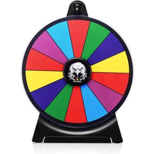 WinSpin 12" Prize Wheel 14 Slots Spinning Game Tabletop Fortune Game Eagle