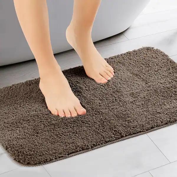 Bathroom Carpet 20.5x29 Inch Light Brown