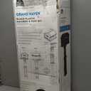 ARCHITECTURAL MAILBOXES Grand Haven Plastic, Mailbox and Post Kit, Black Extra Large