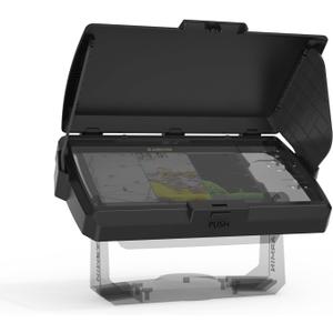 Foldable Sunvisor Cover Compatible with Garmin Striker Vivid 7cv/7sv/Garmin Striker 7cv/7sv - Fishfinder Waterproof Protective Cover (Black)