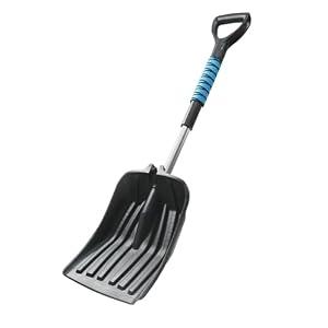 YEITSNOW Extendable Snow Shovel for Driveway Portable Snow Removal Emergency Tool with Foam Grip in Winter Snowy Day Easy Assembled Garage for Car Vehicles Outdoor Use (Shovel Only)