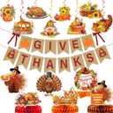 2 x Give Thanks Banner Thanksgiving Banner for Thanksgiving Party Decorations Friendsgiving Party Decorations Thanksgiving Decorations Friendsgiving Decorations Glitter