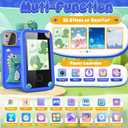 Luyiilo Kids Smart Phone Toys for Boys,Dinosaurs Gift Toys for Boys Ages 3-9 Christmas Birthday Gifts Mini Smart Phone Toys With 2.8" Touchscreen 16 Learning Games Dual Camera Music Player, 8G SD Card