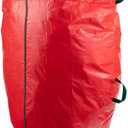 ZOBER Upright Christmas Tree Storage Bag With Drawstring Hem- Fits 7.5 Ft Trees - Plastic, Waterproof Christmas Tree Bag For Storage Box For Xmas - Strong, Durable Handles - Red