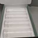 UDU Set of 16 Cylinder Glass Vases and 24 Pcs Floating Candles for Centerpiece, 4,6,8,10 Inch Tall Clear Hurricane Candle Holder Glass Vases for Centerpiece Table Wedding Home Decor