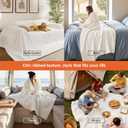 Bedsure GentleSoft Large Fleece Blanket for Bed - Cozy Soft Throw Blankets for Women, Cute Large Throws for Girls, Off White, 120x120 Inches