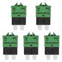 30 Amp Reset Fuse Circuit Breaker E39 Low Profile ATC/ATO Fuse 5 Packs 30A 12V-28V for Car Marine SUV Boat