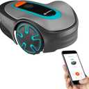 GARDENA 15201-41 SILENO Minimo - Automatic Robotic Lawn Mower, with Bluetooth app and Boundary Wire, one of The quietest in its Class, for lawns up to 2700 Sq Ft, Made in Europe, Grey