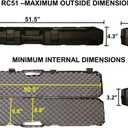 MTM RC51 Single Scoped Rifle Case 51, USA Made, Black