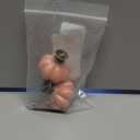 Zernmiarder Pink Pumpkin Knobs 2 Pack Ceramic Cabinet Knobs Vintage Drawer Pulls - Antique Dresser Pulls with Screws for Closet Drawer Cupboard Cabinet and DIY Home Project (1-3/8 Inch)