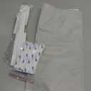 NICETOWN 100% Blackout No Drill Roman Shades for Windows & French Door, Linen Blend Cordless Door Curtain with Magnetic Lift, Easy Install Privacy Window Blind, Off White, W 27 x L 72, 1 Panel