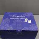 Alomidds Weighted Blanket (48"x72",15lbs Twin Size - Pink), Weighted Blankets for Adults, Cooling Breathable Soft and Comfort Minky, Heavy Blanket Microfiber Material with Glass Beads